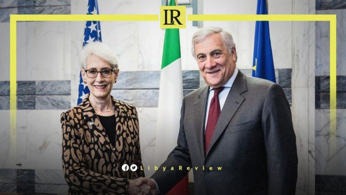 Italian Foreign Minister, Antonio Tajani and US Deputy Secretary of State, Wendy Sherman