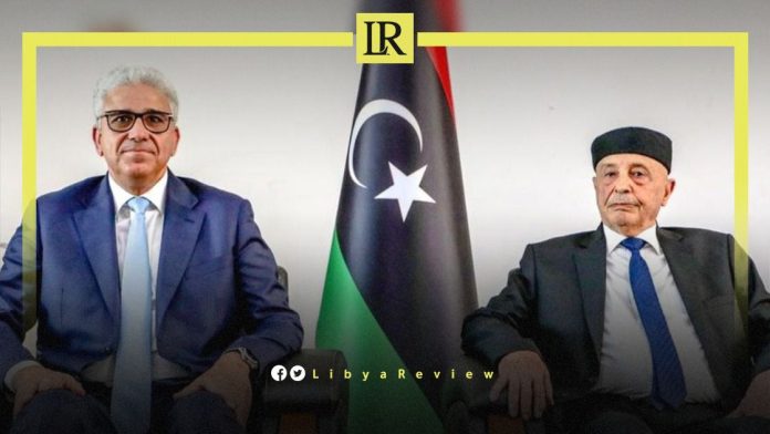 The Libyan Parliament Speaker Ageela Saleh, and the Prime Miniter-designate Fathi Bashagha