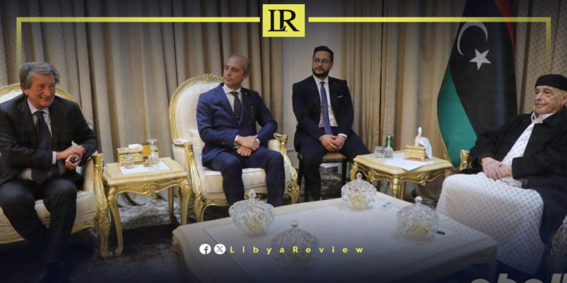 Libya’s Parliament Speaker & Italian Ambassador Discuss Ways to End Libyan Crisis