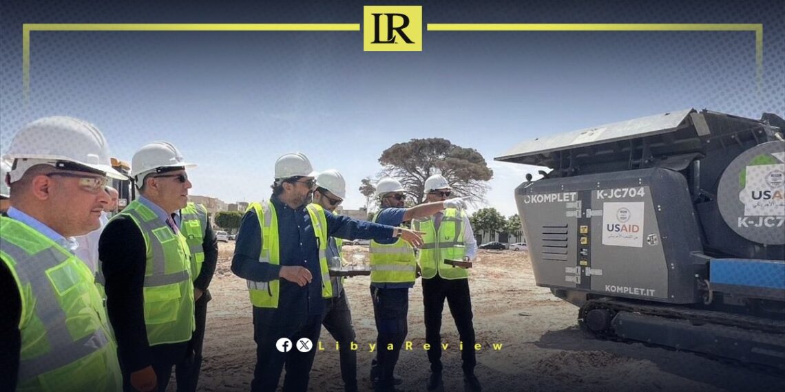 US Delivers Construction Waste Recycling Machine to Libyan Municipality