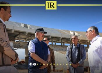 Haftar Visits Benghazi International Stadium Construction Site