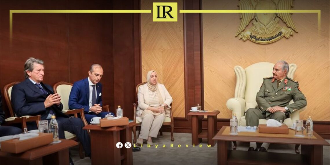 Haftar Discusses Economic Cooperation with Italian Diplomats