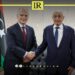 The Speaker of the Libyan House of Representatives, Ageela Saleh, and the Greek Ambassador to Libya Nikolaos Garelidis