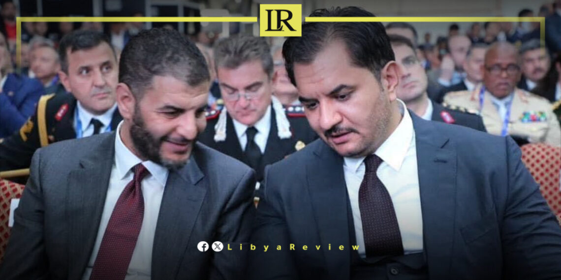 Interior Minister of Libya’s Government of National Unity (GNU) Emad Al-Trabelsi, and Saddam Khalifa Haftar, Chief of Staff of the Ground Forces