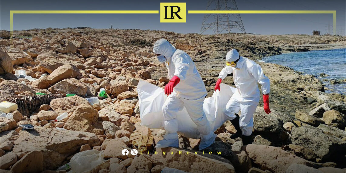 Libyan Red Crescent Recovers Bodies from Al-Zawiya Shores