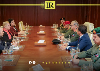 Field Marshal Khalifa Haftar, Commander of the Libyan National Army (LNA), and Isabelle Savard, Canada’s Ambassador to Libya