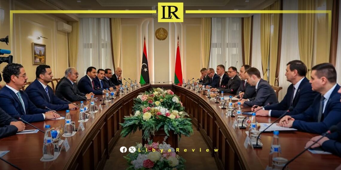 Libyan Army General Khalifa Haftar Meets Belarusian PM