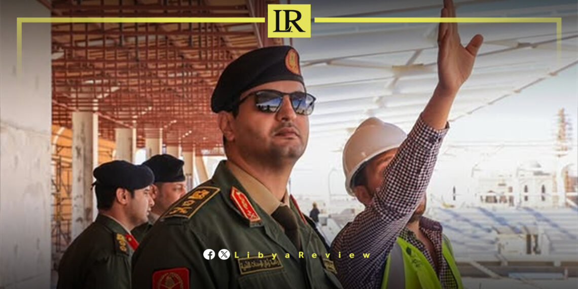 Khaled Haftar Inspects New Military City Stadium