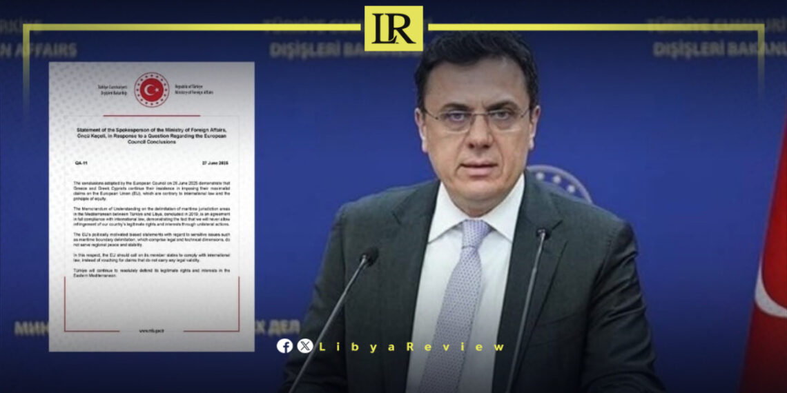 Turkey Reaffirms Legality of Maritime Agreement with Libya