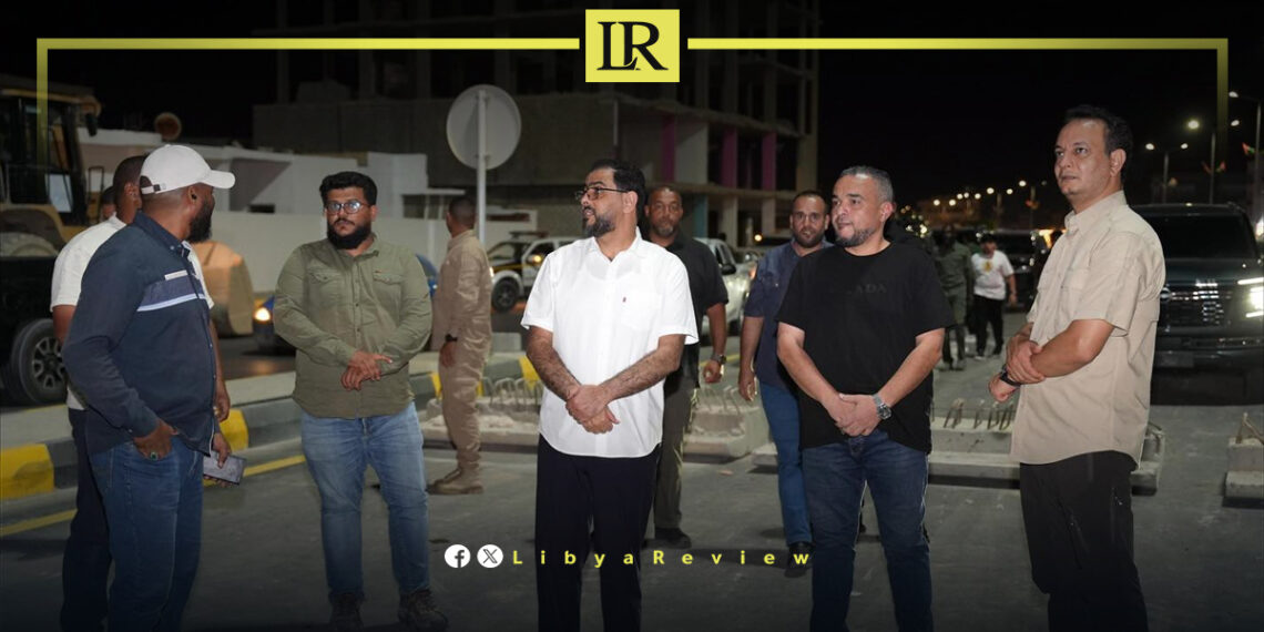 Libyan PM & Belgassem Haftar Inspect Infrastructure Projects in Ajdabiya