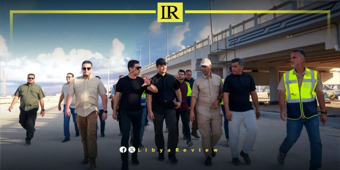 Belgassem Haftar Inspects Derna Valley Reconstruction Project