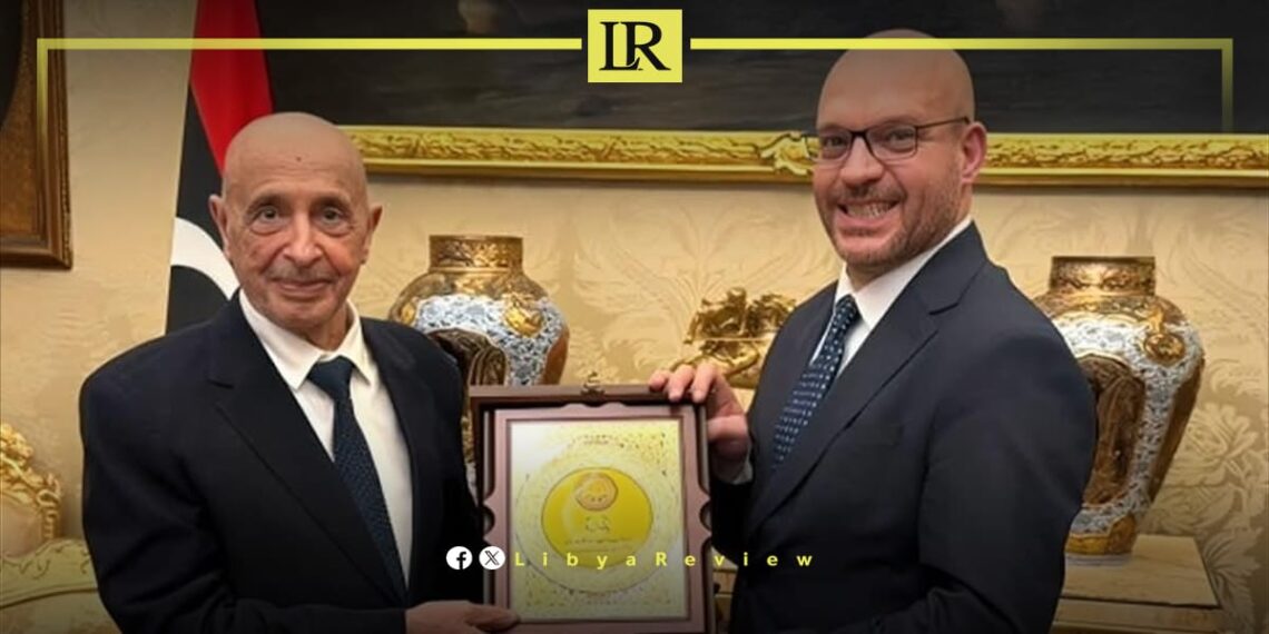 Libyan Parliament Speaker Ageela Saleh Discusses Migration Issues in Rome