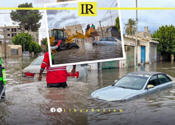 Severe Rainfall Floods Al-Zawiya Streets as Storm Batters Libya’s Coast