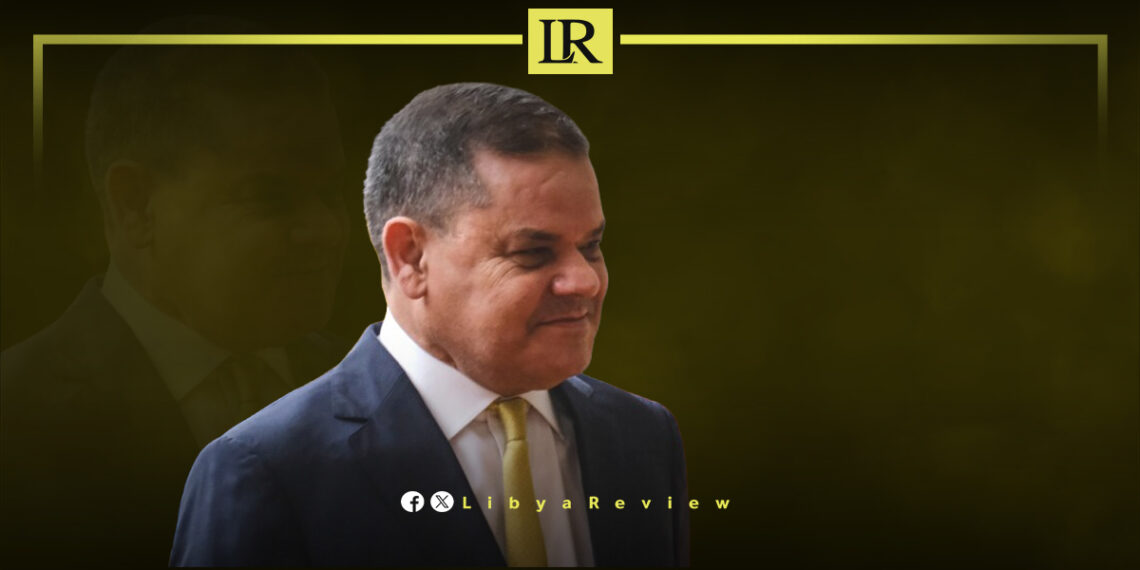 Libya's interim prime minister in Tripoli Abdel-Hamid Dbaiba